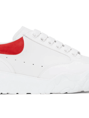 Alexander McQueen Court Trainers White Red