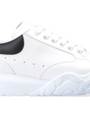 Alexander McQueen Oversized Court Trainer White Black