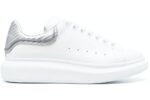 Alexander McQueen Oversized White Silver Metallic