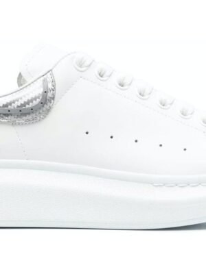 Alexander McQueen Oversized White Silver Metallic