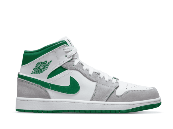 Nike Air Jordan 1 Mid Grey Pine Green