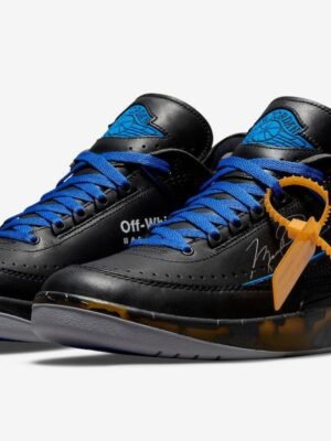 Off-White x Air Jordan 2 Low Black/Varsity Royal